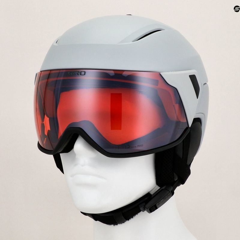 Casco da sci Giro Orbit Spherical grigio chiaro opaco/vivid ember 9