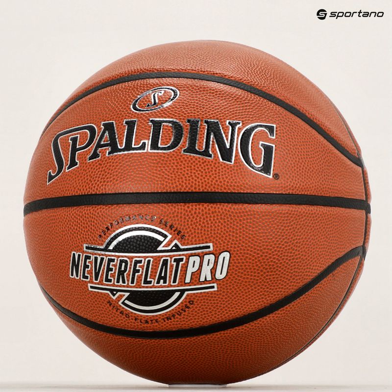 Spalding NeverFlat Pro basket arancione taglia 7 5