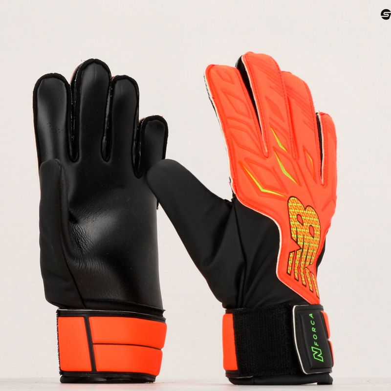 Guanti da portiere per bambini New Balance Forca Replica Junior arancio/nero 5