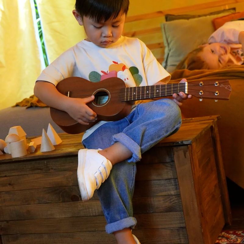 Maglietta per bambini KID STORY Cotone organico sabbia chiaro 8