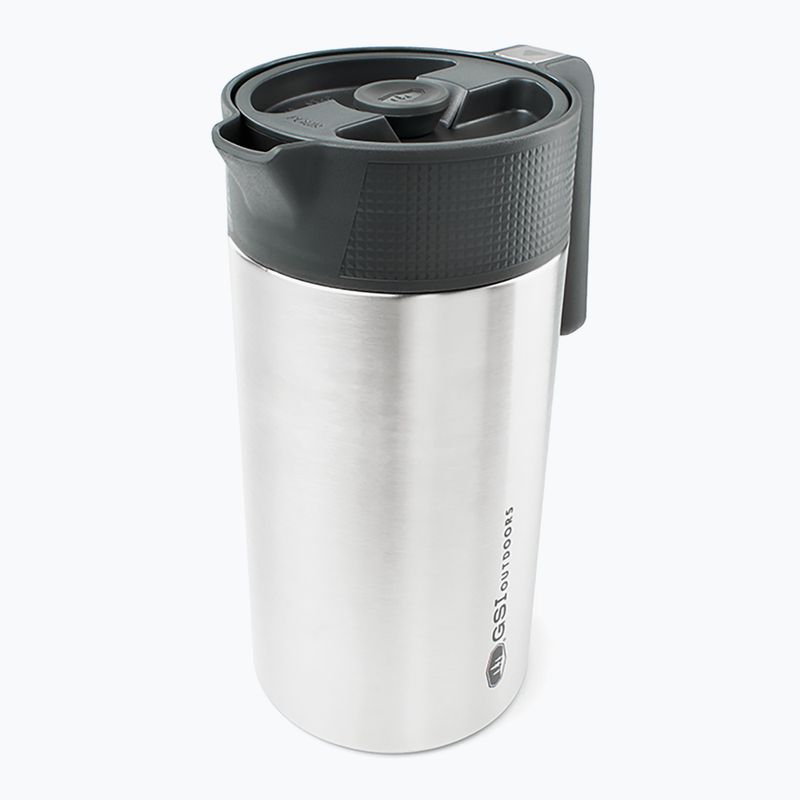 GSI Outdoors Glacier Stainless Javapress spazzolato caffè da escursionismo