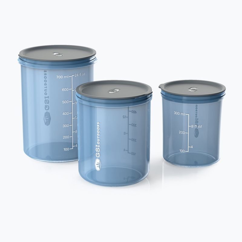 Set di contenitori da viaggio trasparenti GSI Outdoors Infinity Storage