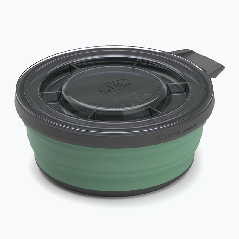 GSI Outdoors Escape 651 ml ciotola verde con coperchio