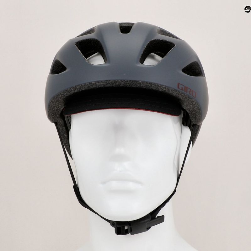 Casco bici Giro Cormick grigio opaco marrone 9