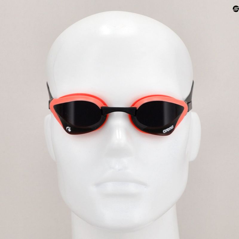 Occhiali da nuoto Arena Cobra Core Swipe fumo/corallo 10