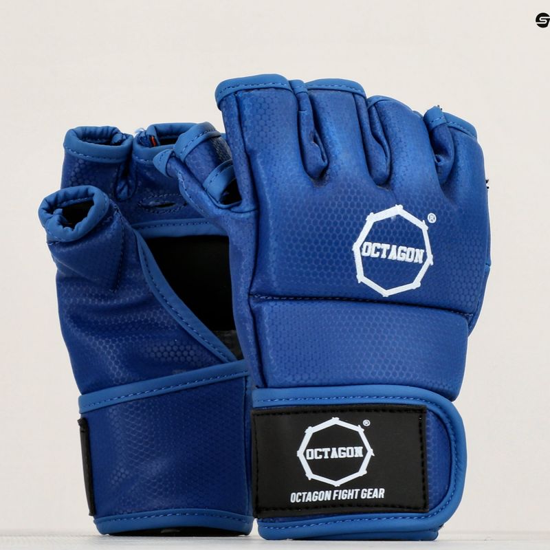 Guanti da grappling MMA Octagon Kevlar blu 7