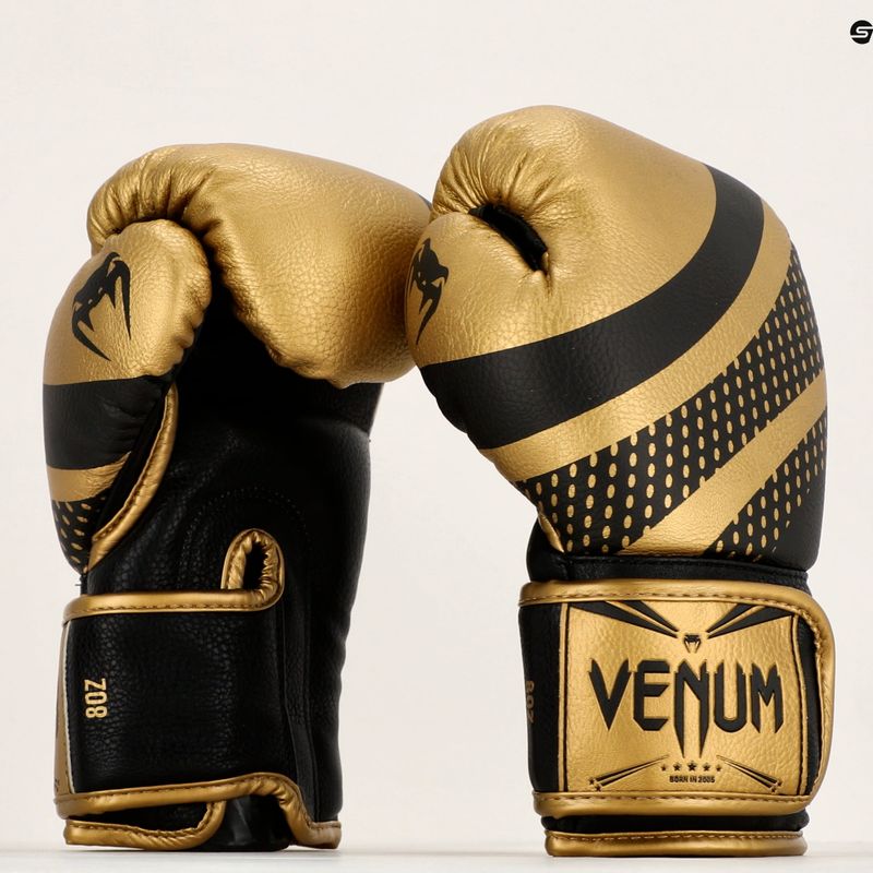 Guantoni da boxe Venum Lightning oro/nero 7