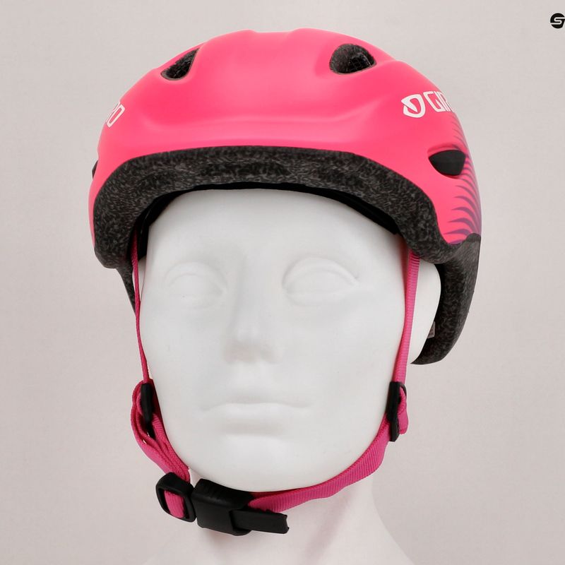 Casco da bici per bambini Giro Scamp Integrated MIPS rosa opaco viola sbiadito 8