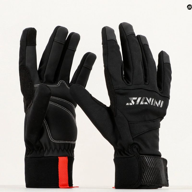 Guanti da bicicletta Silvini Fusaro neri 3215-UA745/0800 9