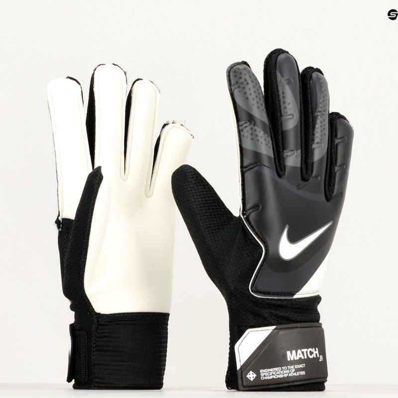 Guanti da portiere Nike Match da bambino nero/grigio scuro/bianco 6