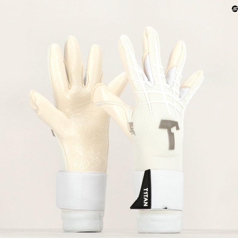 Guanti da portiere T1TAN White Beast 3.0 Bianco 9