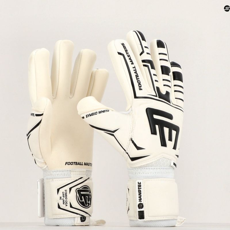 Guanti da portiere per bambini Football Masters Symbio NC bianco 8