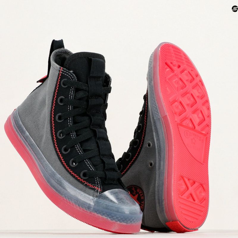Converse Chuck Taylor All Star Cx Explore Hi scarpe da ginnastica grigio ferro/nero/rosso 9