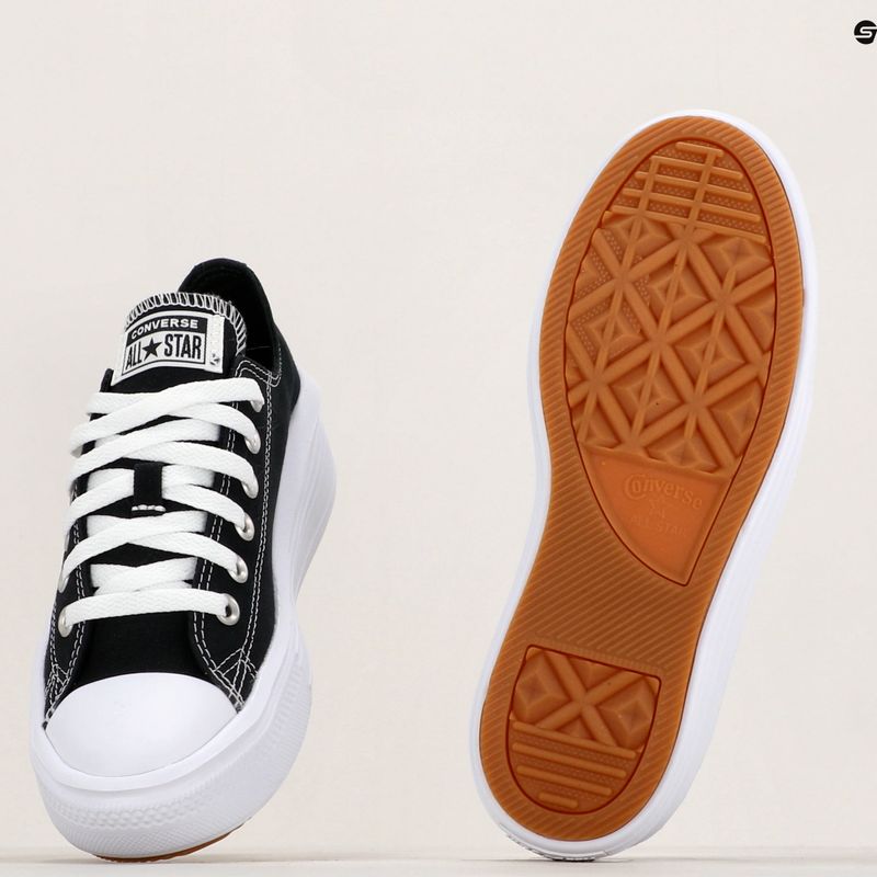 Scarpe da ginnastica da donna Converse Chuck Taylor All Star Move Canvas Platform Ox nero/bianco/bianco 8