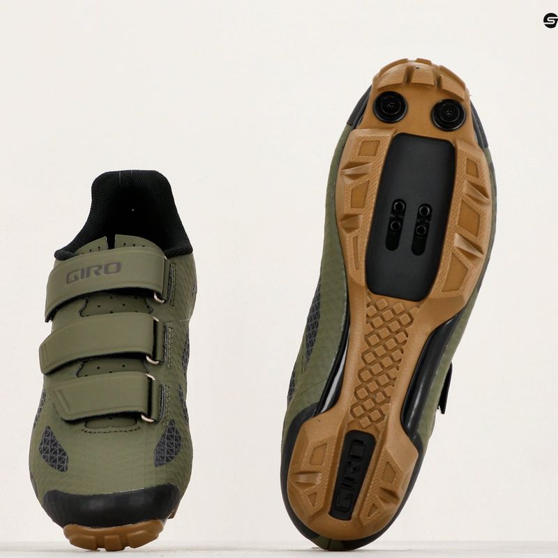 Scarpe da ciclismo MTB da uomo Giro Ranger olive gum 8