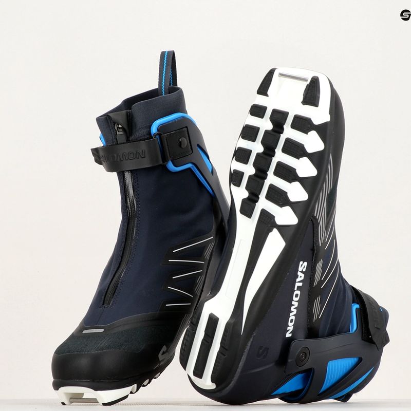 Scarponi da sci di fondo Salomon RS8 Prolink da uomo blu scuro/nero/blu processato 12