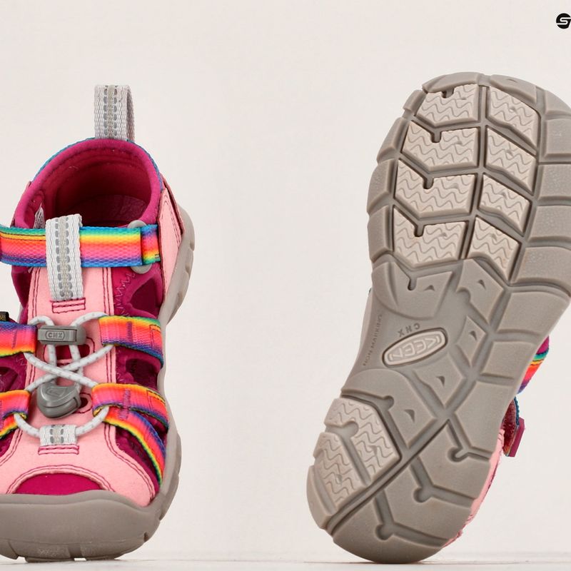 KEEN Seacamp II CNX arcobaleno/festival fucsia sandali da trekking per bambini 8