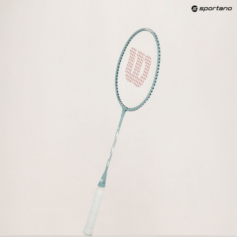 Racchetta da badminton Wilson Reaction 70 grigio/bianco 7