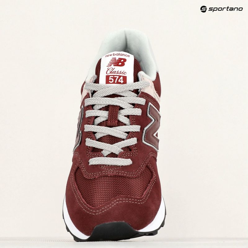 New Balance 574 scarpe da uomo bordeaux 8