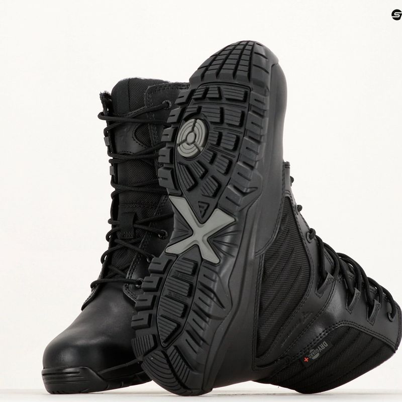 Scarpe da uomo Bates GX X2 Tall Zip Dry Guard+ nero 10