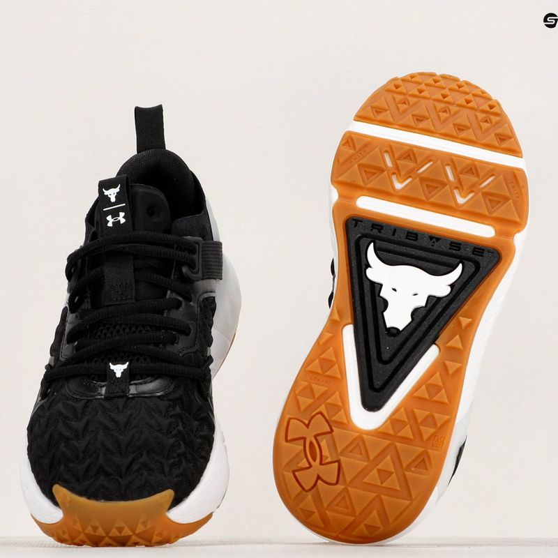 Under Armour Project Rock 6 nero/bianco/nero scarpe da ginnastica per uomo 8