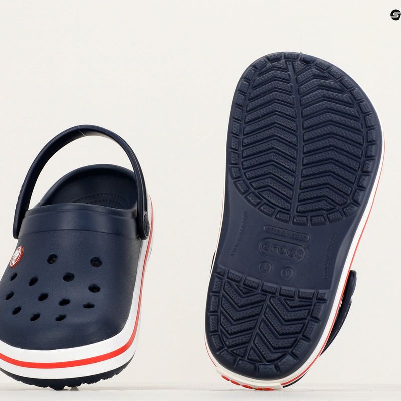 Infradito Crocs Crocband Clog per bambini, navy/rosso 11