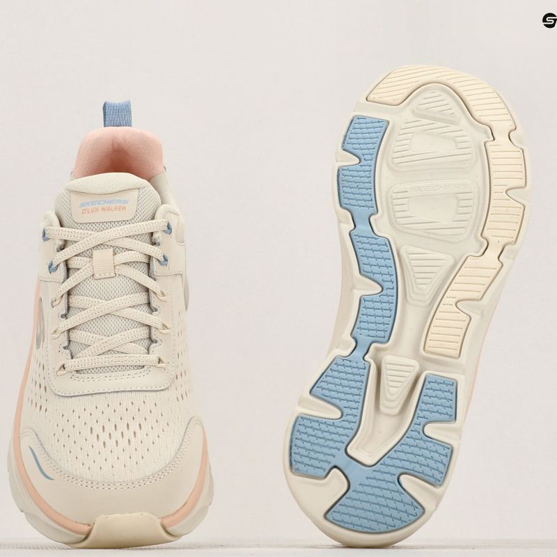 SKECHERS scarpe da donna D'Lux Walker 2.0 Daisy Doll beige/mesh/rosa/blu 8