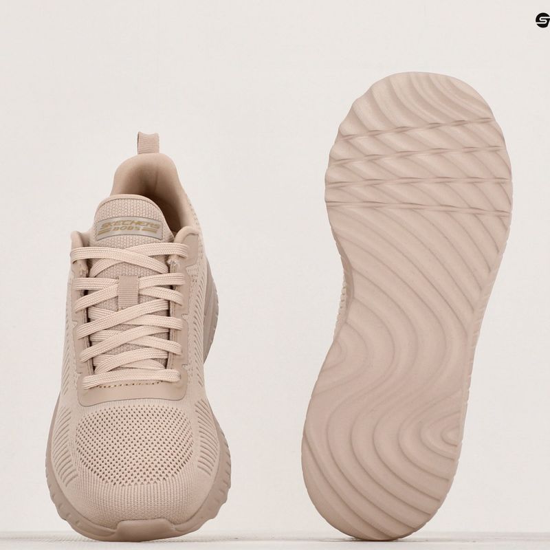 Scarpe da donna SKECHERS Bobs Squad Chaos Face Off beige 8