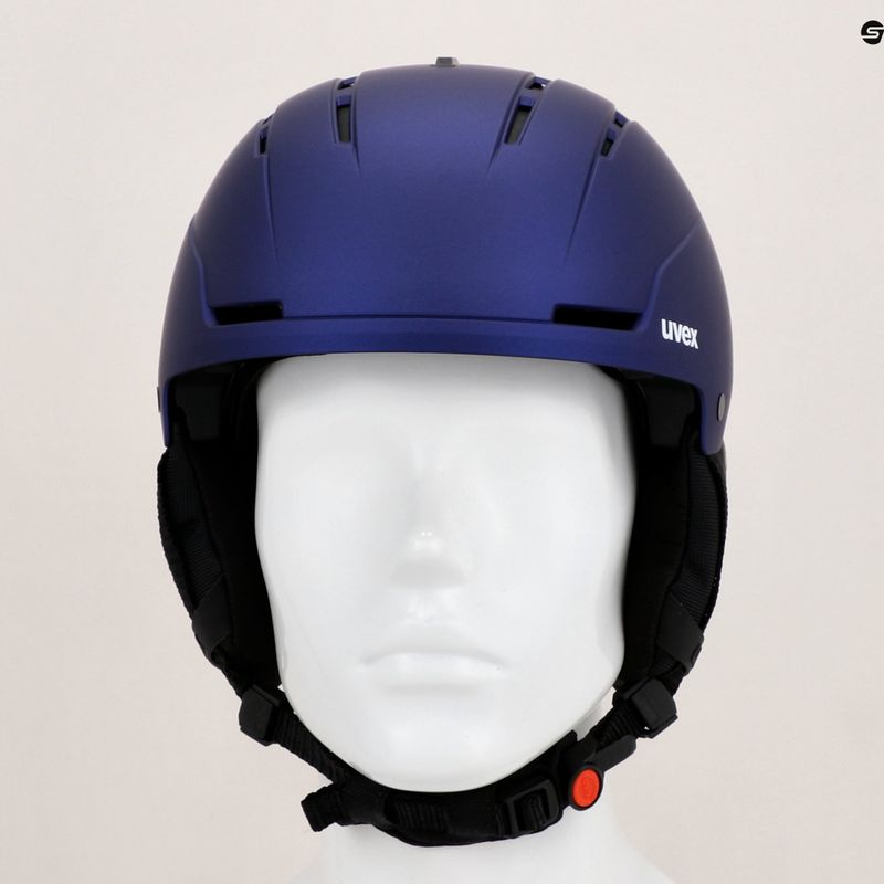 Casco da sci UVEX Stance Mips viola bash/nero opaco 12