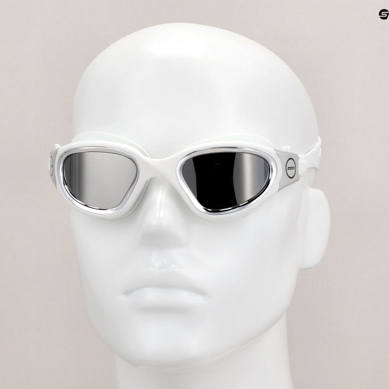 Occhiali da nuoto ZONE3 Vapour bianco/argento 12
