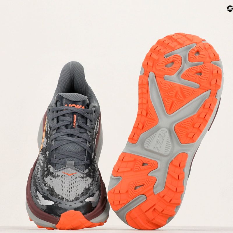 Scarpe da corsa da uomo HOKA Stinson 7 casterlock/cabernet 10