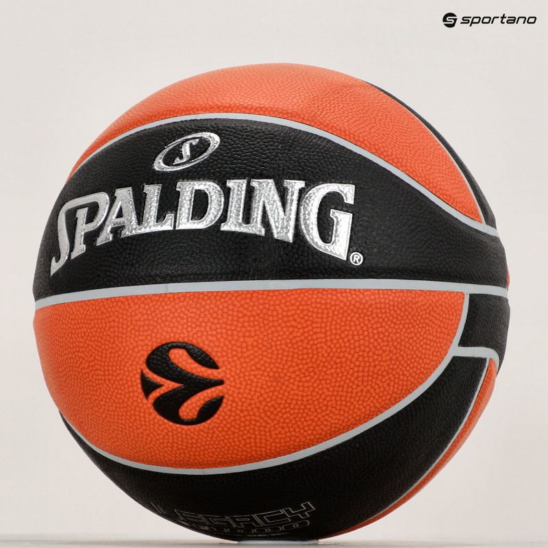 Spalding Euroleague TF-1000 Legacy basket arancione / nero dimensioni 7 3