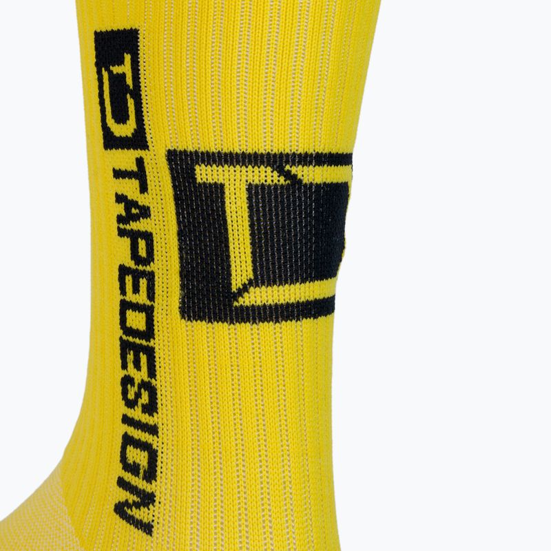 Calzettoni da calcio Tapedesign giallo 3