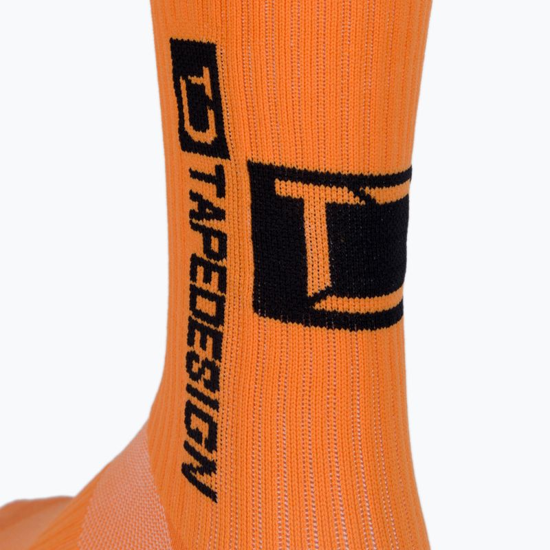 Calzettoni da calcio Tapedesign arancione 3