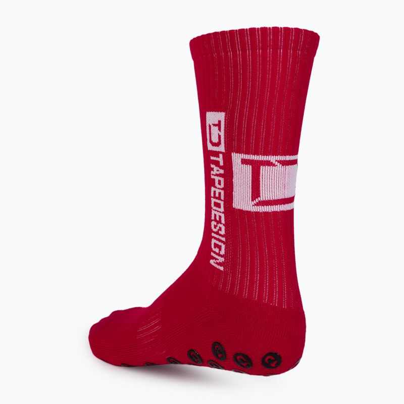 Calzettoni da calcio Tapedesign rosso 2