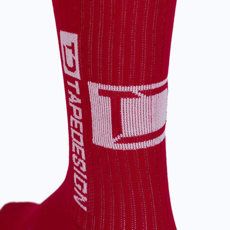 Calzettoni da calcio Tapedesign rosso 3