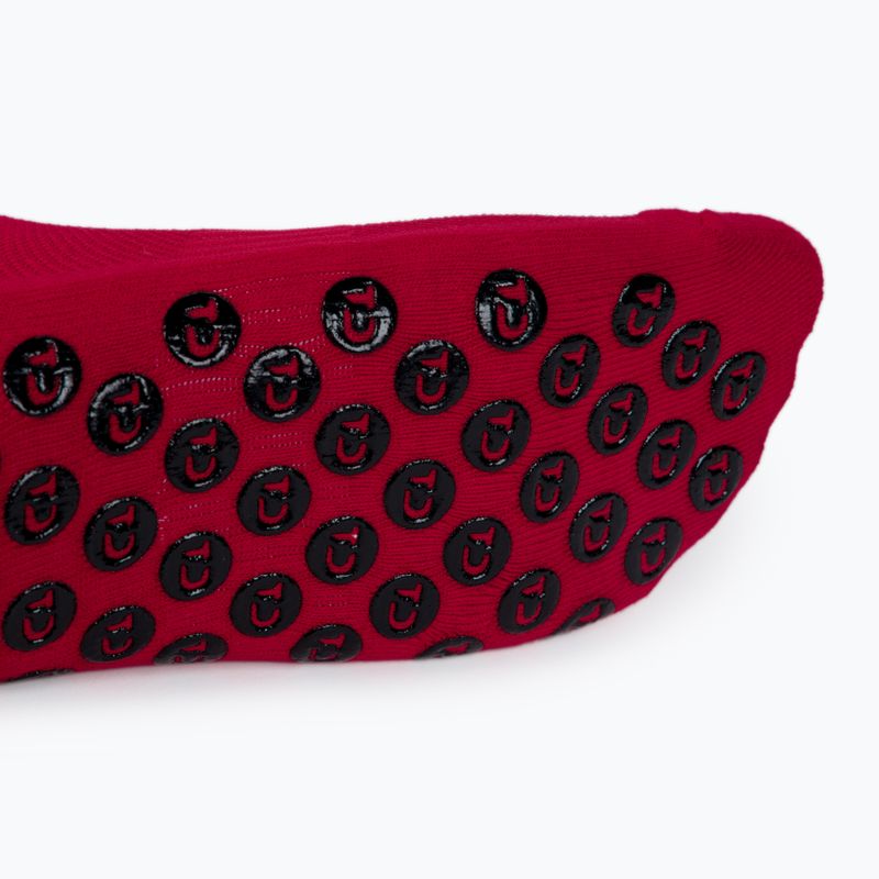 Calzettoni da calcio Tapedesign rosso 4