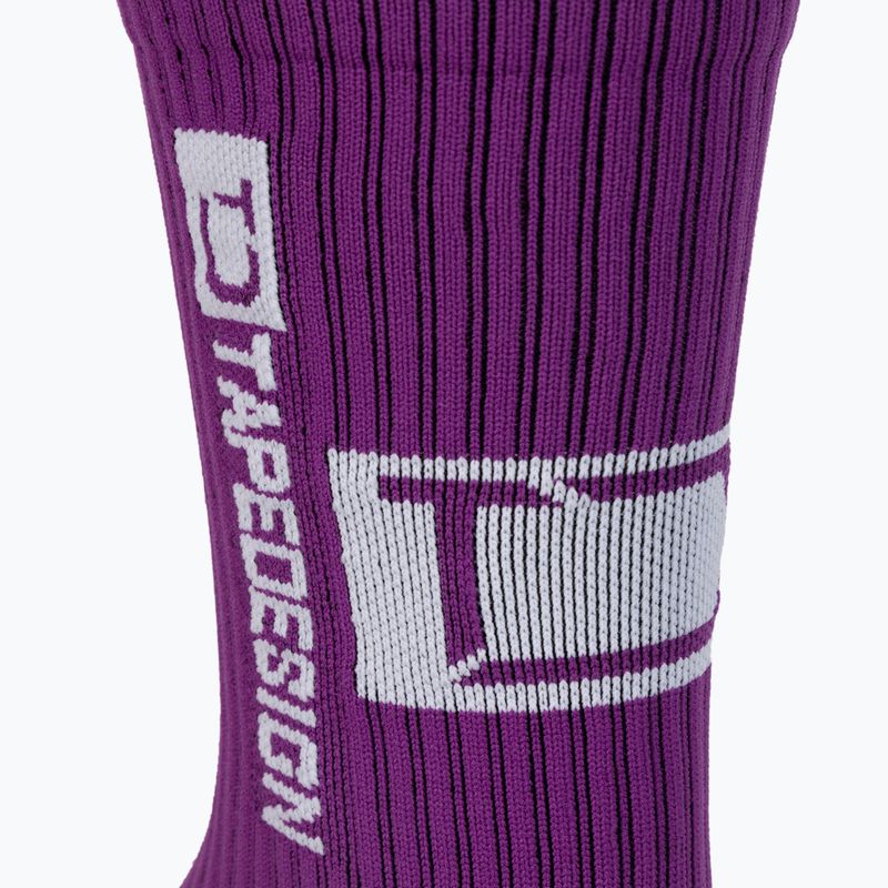 Calzettoni da calcio Tapedesign viola 5