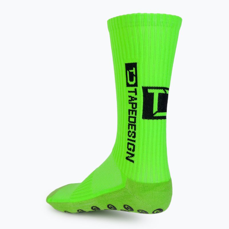 Calzettoni da calcio Tapedesign verde neon 2