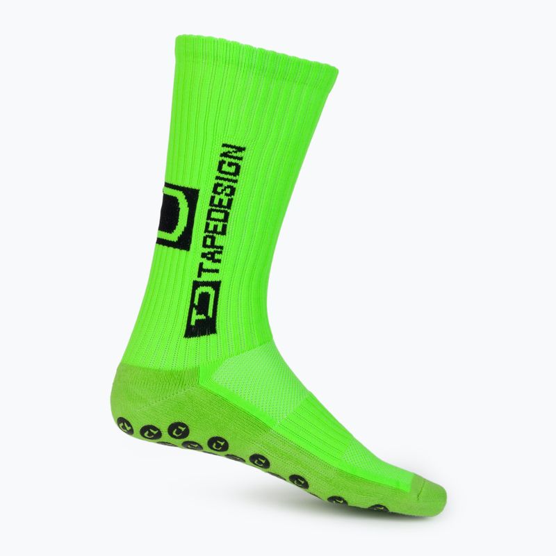 Calzettoni da calcio Tapedesign verde neon 3