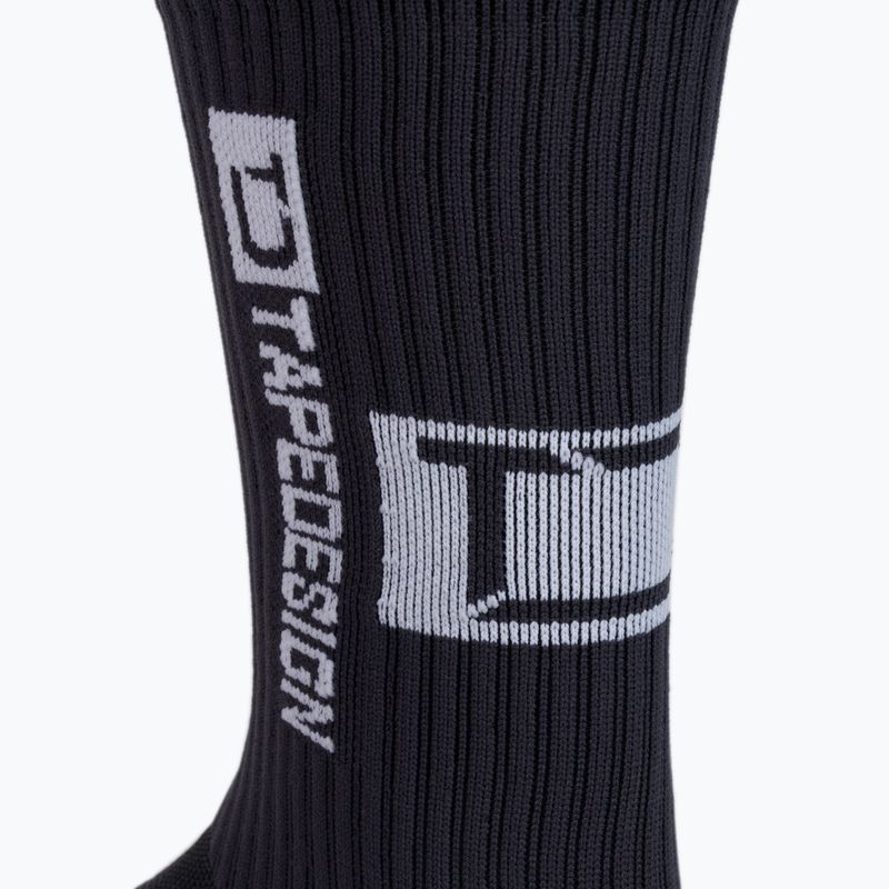 Calzettoni da calcio grigio scuro Tapedesign 5