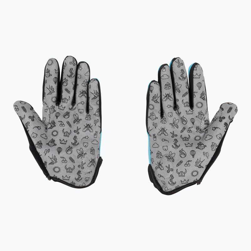 Guanti da ciclismo per bambini woom Tens blu 2
