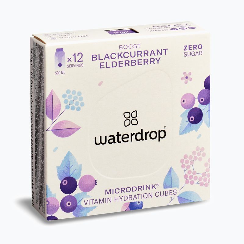 Bevanda isotonica waterdrop Microdrink Boost 12 cubetti ribes nero/mirtillo rosso 3