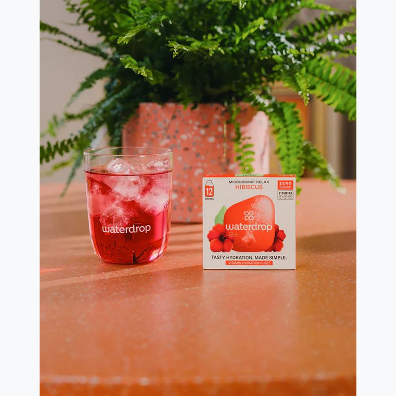 Bevanda isotonica waterdrop Microdrink Relax 12 cubetti ibisco acerola 3