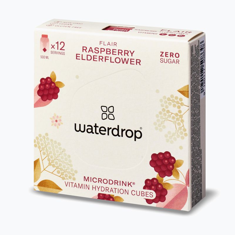 Bevanda isotonica waterdrop Microdrink Flair 12 cubetti lampone/sambuco 2