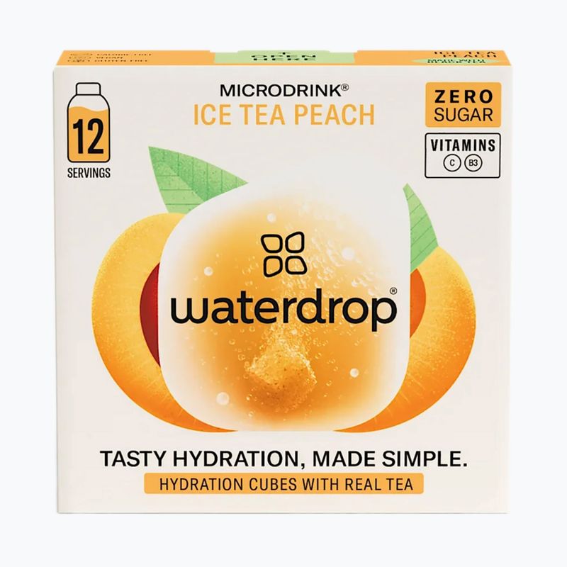 Bevanda reidratante Microdrink Tè freddo 12 cubetti alla pesca