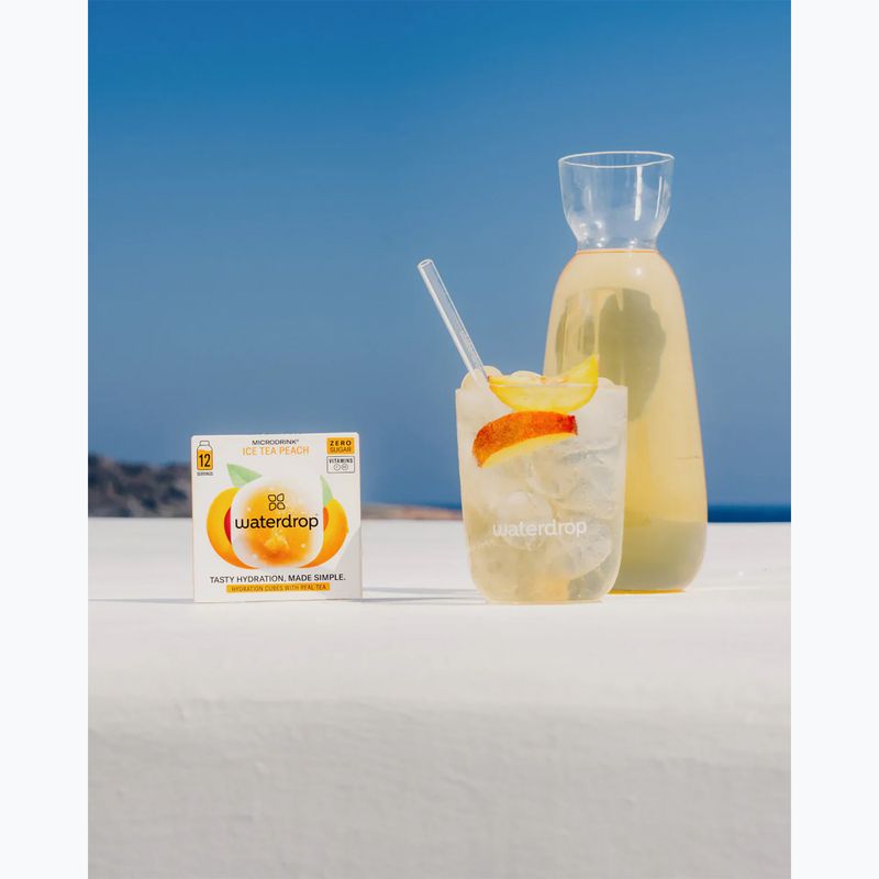 Bevanda reidratante Microdrink Tè freddo 12 cubetti alla pesca 3