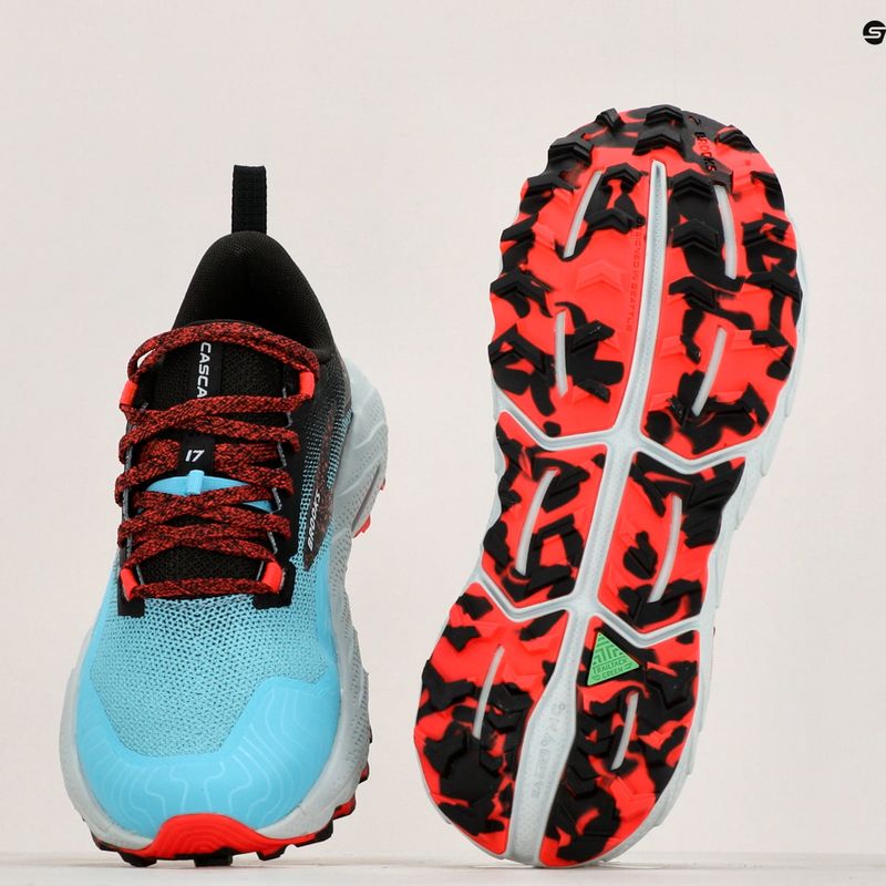 Brooks Cascadia 17 scarpe da corsa da donna blu/ nero/ rosa diva 12