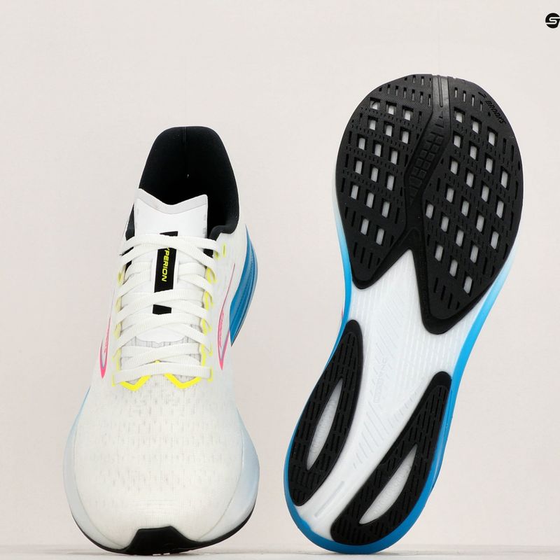 Scarpe da corsa da uomo Brooks Hyperion bianche/blu/rosa 11