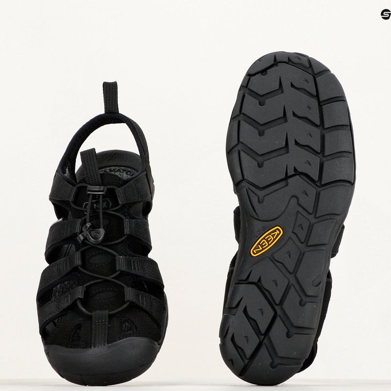 KEEN Clearwater CNX, sandali da trekking da uomo, triple nero 16